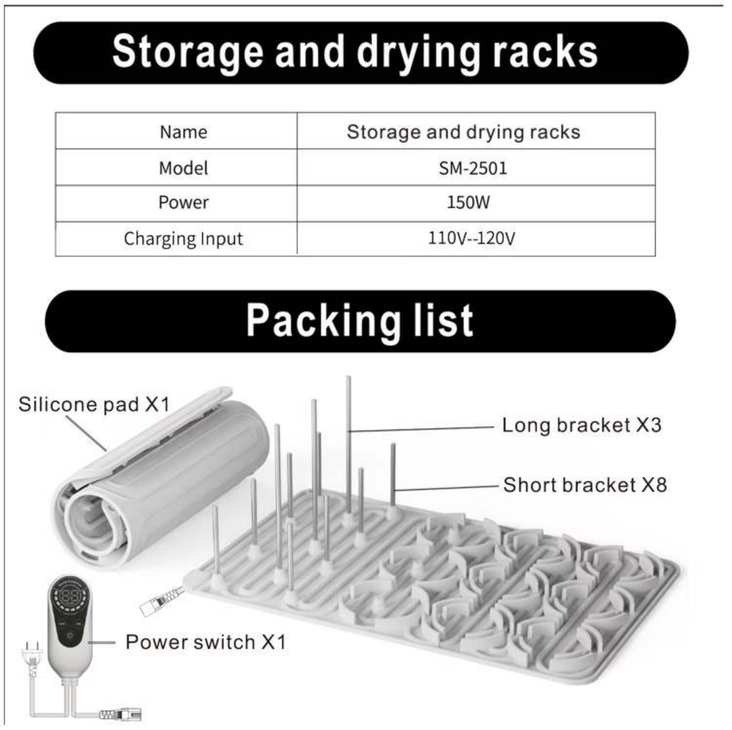 Baby Bottle Drying Rack with 20 Hooks, Space Saving Kitchen Bottles Rack Dryer, Vertical Baby Bottle Holder Organizer for Countertop Storage Accessories (Gray)