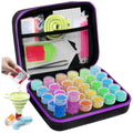 DIFELOP 30-Slot Diamond Painting Storage Case with Tools, Portable Craft Organizer