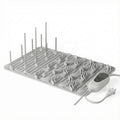 Baby Bottle Drying Rack with 20 Hooks, Space Saving Kitchen Bottles Rack Dryer, Vertical Baby Bottle Holder Organizer for Countertop Storage Accessories (Gray)